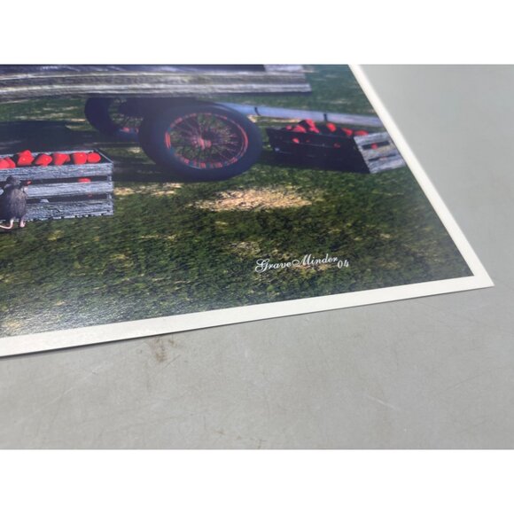 LE GM Harley Davidson motorcycle print artwork signed Wright 6/50 16x12" READ - Picture 4 of 8